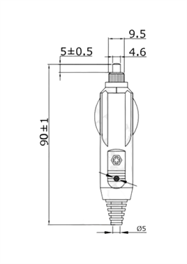 IC-246B Çakmak Fişi Ledli