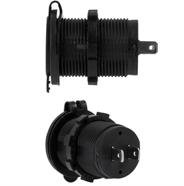 IC-266C Pano Tipi USB 8-32V Giriş 5V 1A ve 5V 2,1A Çıkış Kulaksız Ø30mm