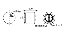 IC-229 Mikrofon Kapsülü 10x7mm