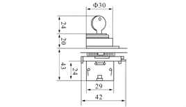 LAY5-EG21 22mm Anahtarlı Kalıcı 0-1 (1NO)