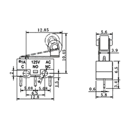 IC-162C Micro Switch Mini Makaralı KW10-Z4P