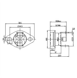 IC-269 Bi Metal Termostat Resetli Normalde Kapalı Kontak Plastik