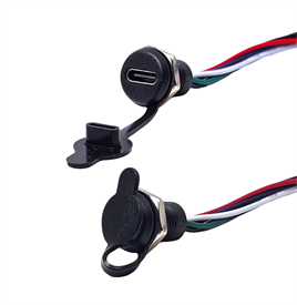 IC-266T-2 Pano Tip TYPE-C Şase Dişi 5P - Şarj + Data