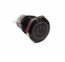 19mm Metal POWER LEDli Kalıcı Buton IP67 LAS1-AGQ-11Z-ET/R