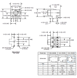 IC-261 Stereo Şase 3.5mm Metal