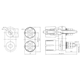 IC-240D Born Kelemens Büyük 2li Kırmızı/Siyah