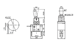 IC-151A Toggle Switch ON-OFF Işıklı - 12Volt DC 20Amper ASW-07D