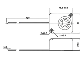 IC-221A Buzzer 12V DC Devreli Kablolu Siren Ses
