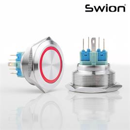GQ30-11E 30mm Metal LED'li Yaylı Buton IP65