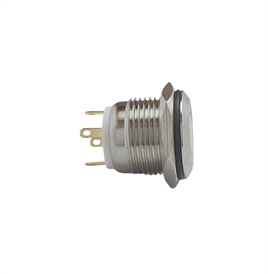E36 16MM METAL BUTON YAYLI 12-24V MAVİ LED 1NO