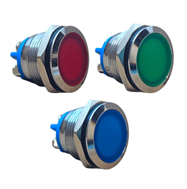 D19S 19MM METAL SİNYAL LAMBASI 12-24V