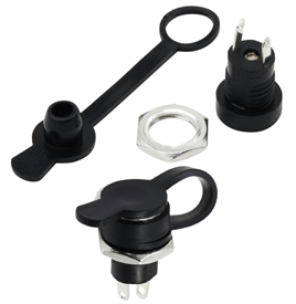 IC-258B DC Jak 2.1mm Korumalı Ø8mm