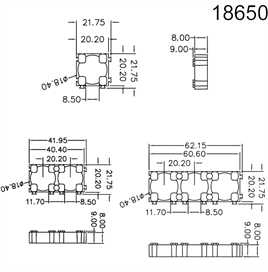 18650 PİL TUTUCU BRAKET
