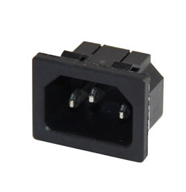 IC-212B C14 Power Soket Erkek Kulaksız AS-04