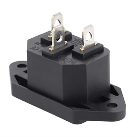 IC-212-S C14 Power Soket Erkek Kulaklı - UL Sertifikalı