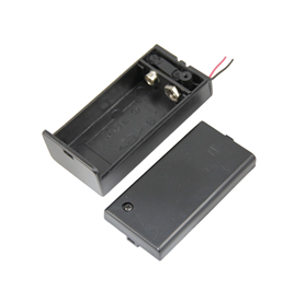 IC-233D 9Volt Pil Kutusu Kapaklı Switchli