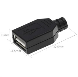 IC-265F USB Seyyar Dişi Kapaklı