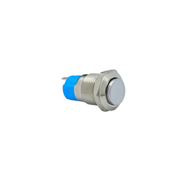 E12A 12MM METAL IŞIKSIZ KALICILI BUTON - ÇIKIK KAFA - 1NO - IP67