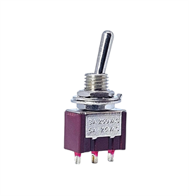 IC-141 Toggle Switch Yaylı OFF-MOM (Kaliteli) Ø6mm MTS-112