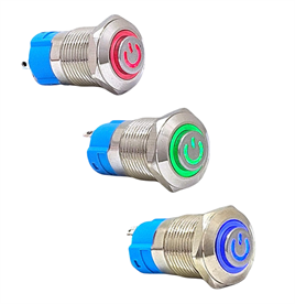 E12AT 12MM POWER SİMGELİ KALICILI 12-24V