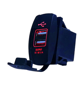 IC-266C-3 Marin Tip İkili USB 12-24V - 5V/3.1A