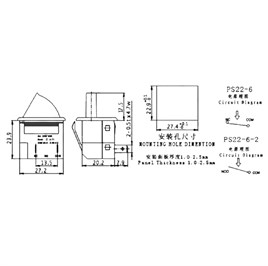 IC-187B KAPAK SWITCH (TERS) NORMALDE KAPALI KONTAK