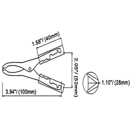 IC-245 Akü Maşası 100mm WD020