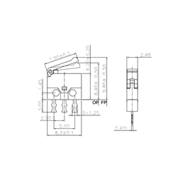 IC-162S Micro Switch Mini Plastik