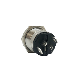 ONPOW6219F - 19mm Kalıcı Yeşil Ledli 24v Paslanmaz Çelik - 1NO IP67