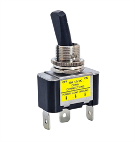 IC-151B Toggle Switch ON-OFF Işıklı - 12Volt DC 30Amper ASW-07D-2