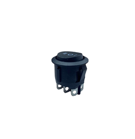 IC-134-6 YUVARLAK ANH.ON-OFF-ON 6P SİYAH IC134-6