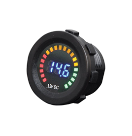 IC-230E Pano Tipi Akü Göstergeli Voltmetre