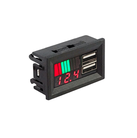 IC-278C Dijital Voltmetre USB Çıkışlı Akü Göstergeli DC 12v - 3,5amp