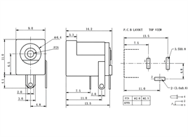 IC-255 DC Jak Şase 2.1mm