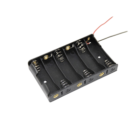 IC-234B Pil Yuvası 6 lı Yan Yana (AA)
