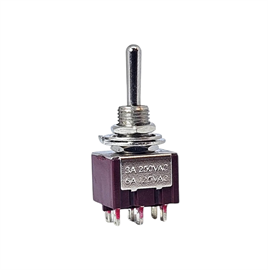 IC-148 Toggle Switch Yaylı MOM-OFF-MOM (Kaliteli) Ø6mm MTS-223