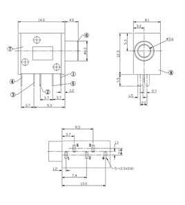 IC-260A Stereo Şase 3.5mm Sıralı