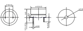 IC-219 Buzzer 12mm Devreli