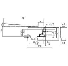 IC-170 Micro Switch Uzun Paletli 3A