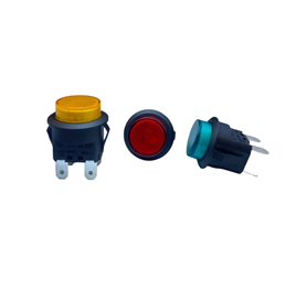 IC-180N 22MM PLASTİK BUTON 12V 4P
