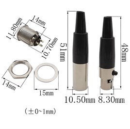 IC-261S Mini XLR Canon Jack