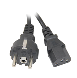 IC-268 Power Kablo Düz Erkek/Düz Dişi