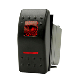 IC-134M-3 Marin Switch Kare + Çizgi Işıklı On-Off-On