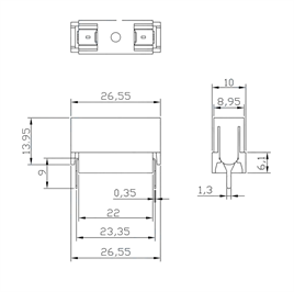 IC-237A Sigorta Yuvası 5x20mm Kapaklı PCB