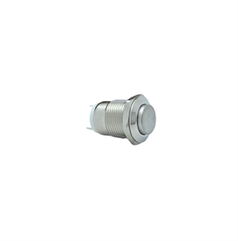 E12  12MM METAL IŞIKSIZ YAYLI BUTON - ÇIKIK KAFA - 1NO - IP67