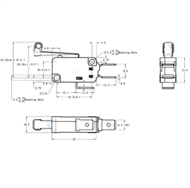 IC-176B Micro Switch Uzun Makara 16A