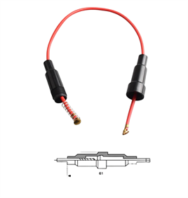 IC-237C-2 Sigorta Yuvası Kablolu 6x30