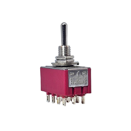 IC-148D Toggle Switch ON-OFF-ON Ø6mm MTS-403