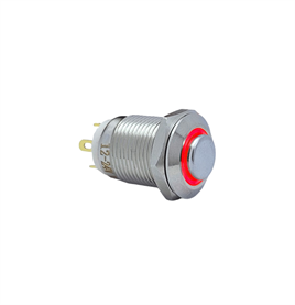 12MM YAYLI LEDLİ METAL BUTON - 1NO - IP67