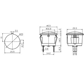 IC-131D SİNYAL LAMBASI 12V DC (LED) 